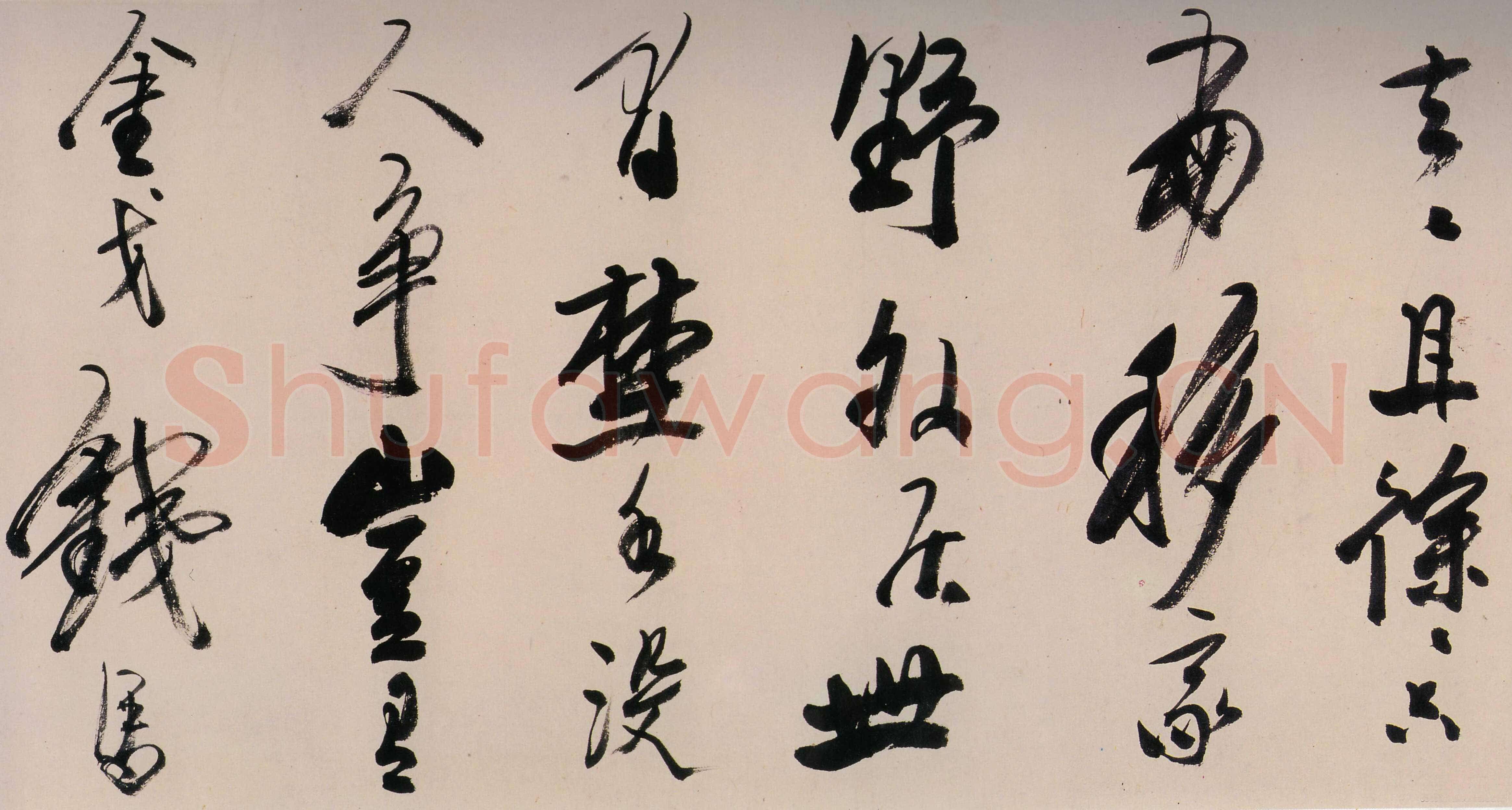 龚贤《行书渔歌子词卷》纸本行书 29.3×685.3cm。湖北省博物馆藏