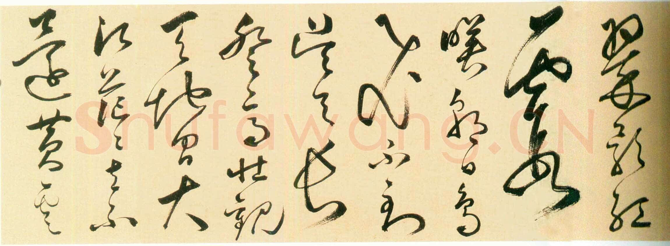 丰坊《草书李白庐山谣诗卷》纸本草书 纵24.4cm 横541.6cm 上海博物馆藏