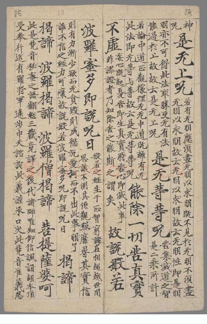 敦煌书法敦煌书法作品,摘自东晋至北宋般若波罗蜜多心经