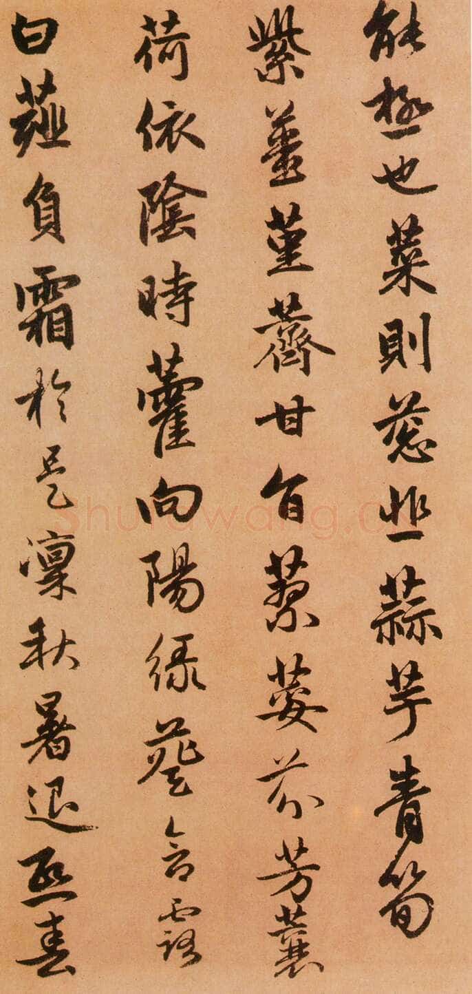 赵孟頫《闲居赋》38×248.3厘米，台北故宫博物院藏