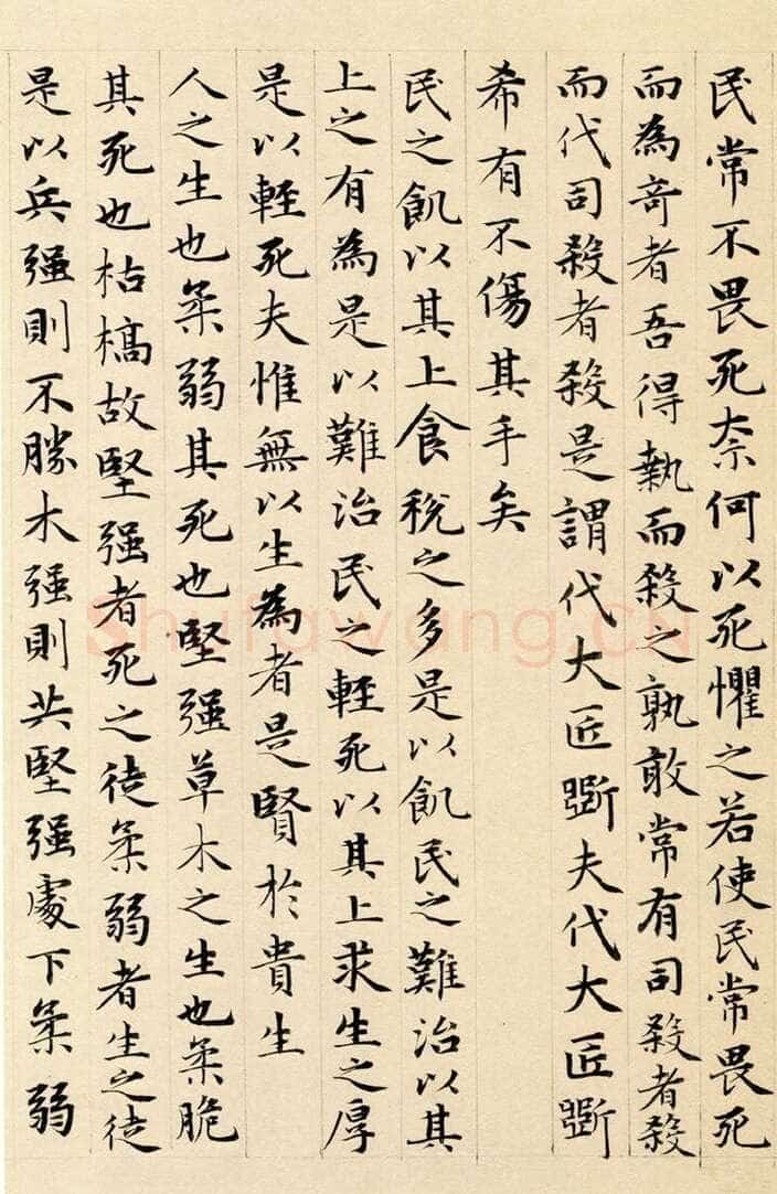 赵孟頫《老子道德经卷》纸本 小楷 24.3x153.3cm 1316年 北京故宫博物院藏