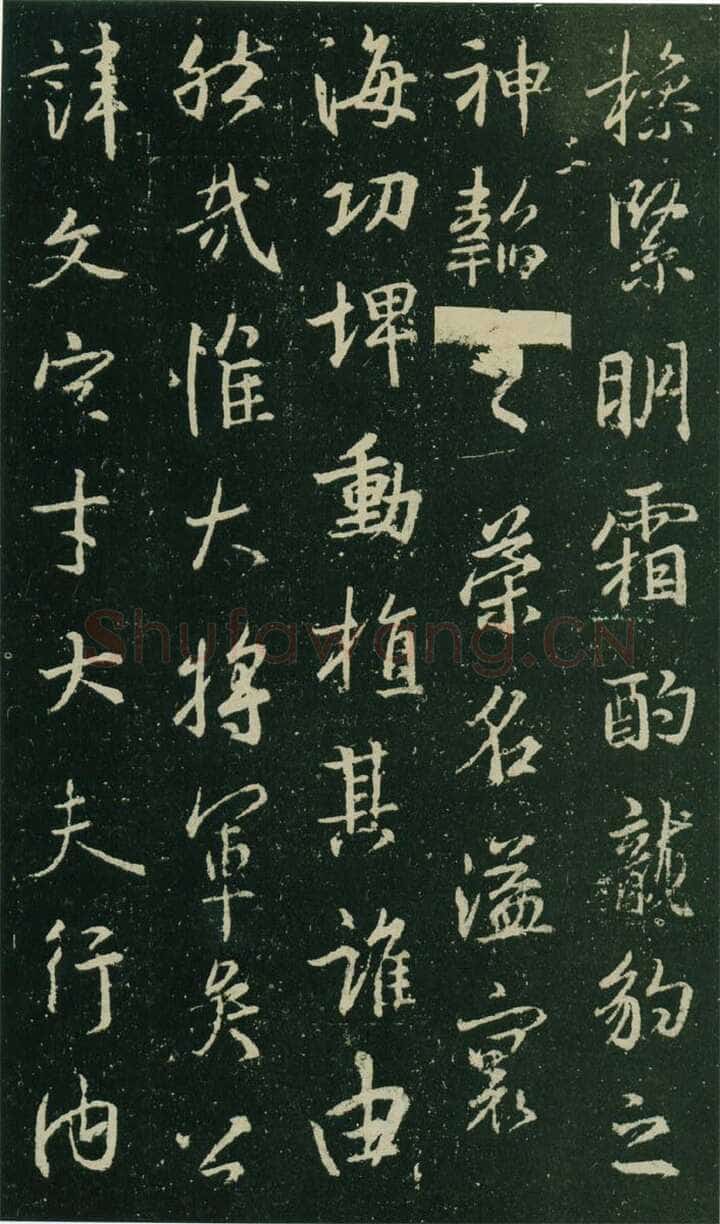 大雅《兴福寺半截碑》此碑又名《吴文碑》,摘自唐朝兴福寺半截碑