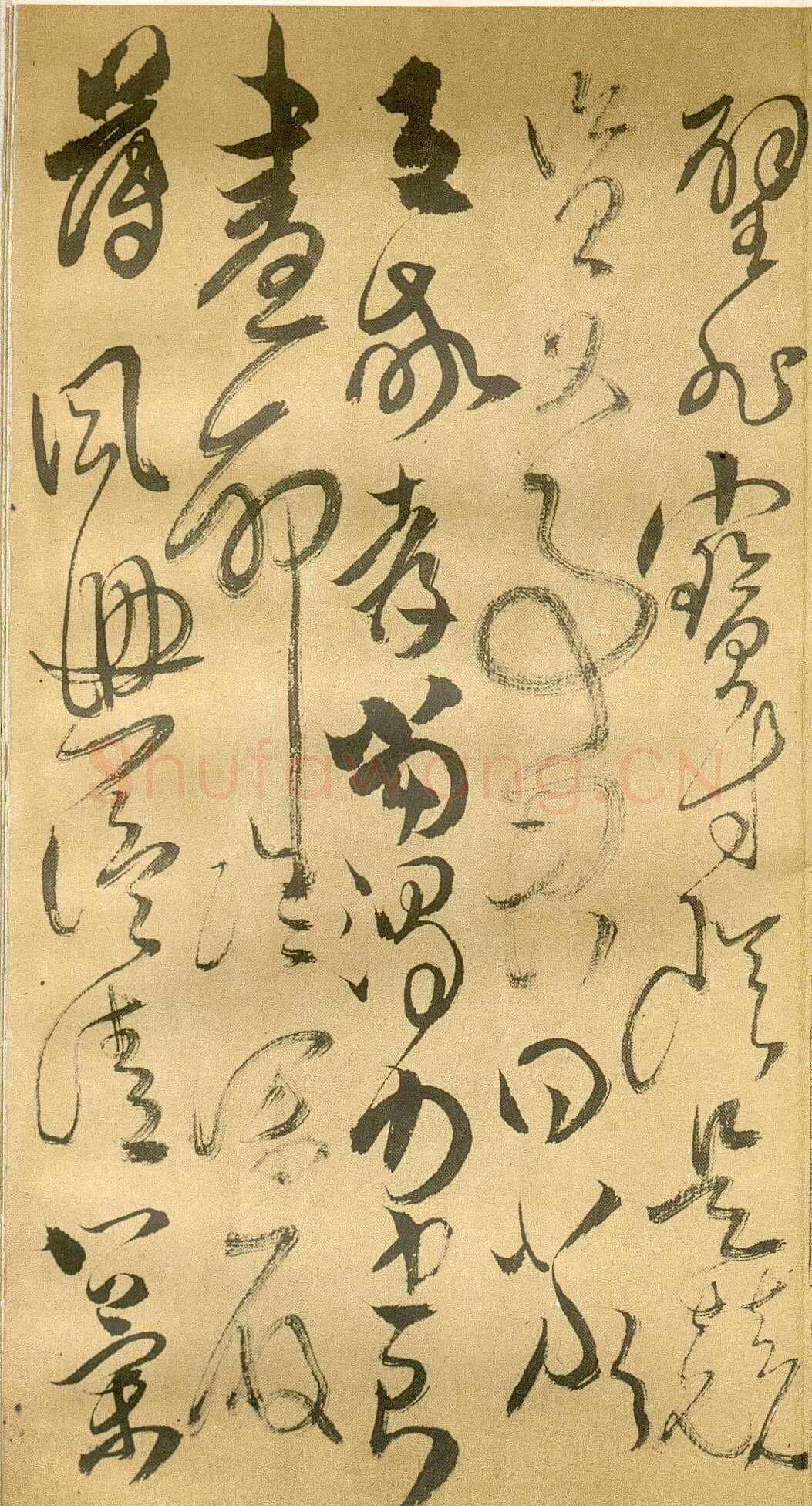 傅山《草书千字文》册 共12页 纸本 24.5×13cm 山西省博物院藏