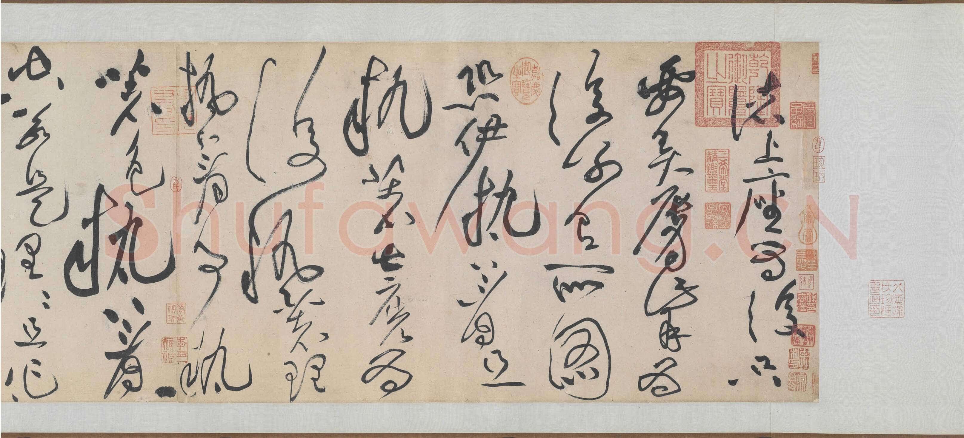 黄庭坚《诸上座草书卷》纸本，草书 33×729.5 约元符三年(1100年)北京故宫博物院藏