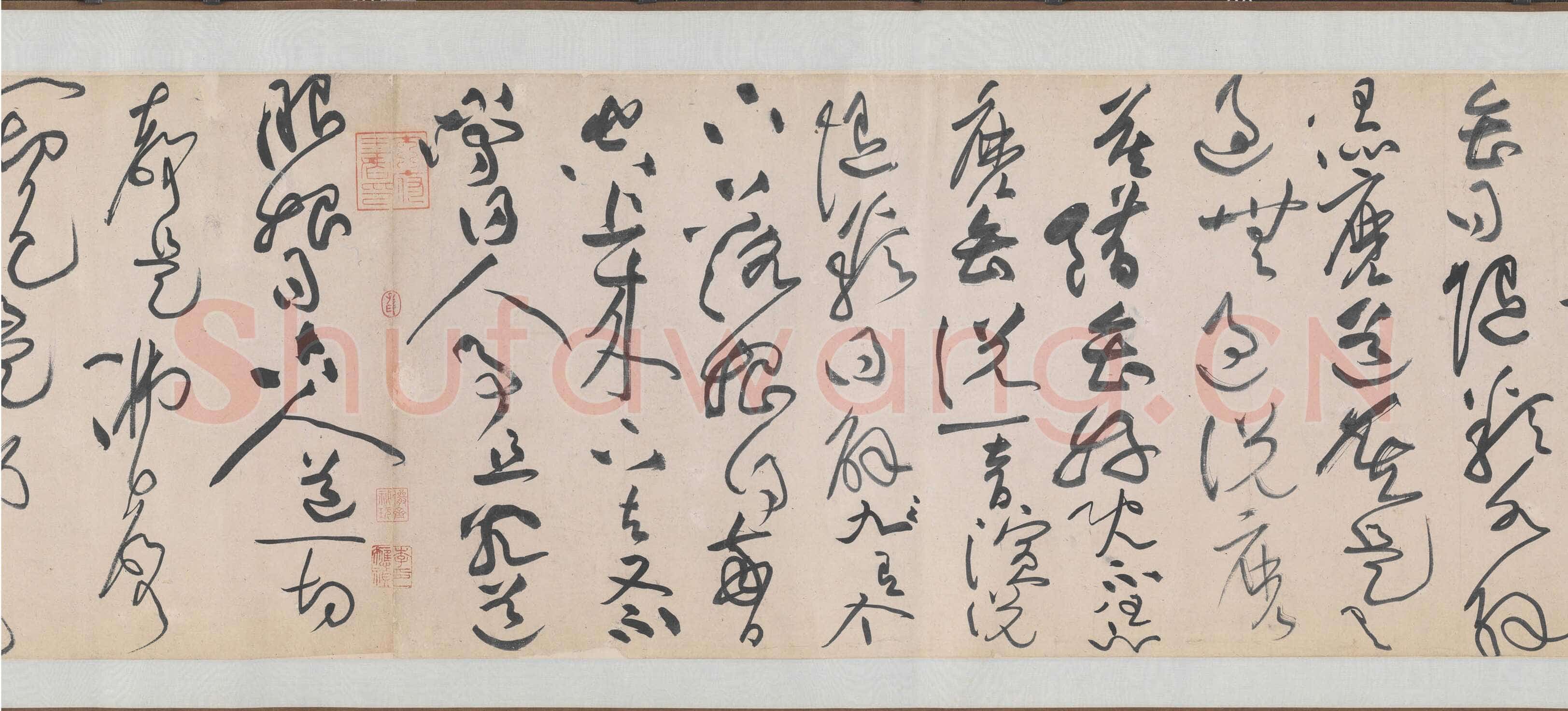 黄庭坚《诸上座草书卷》纸本,草书 33×729.5 约元符三年(1100年)北京故宫博物院藏