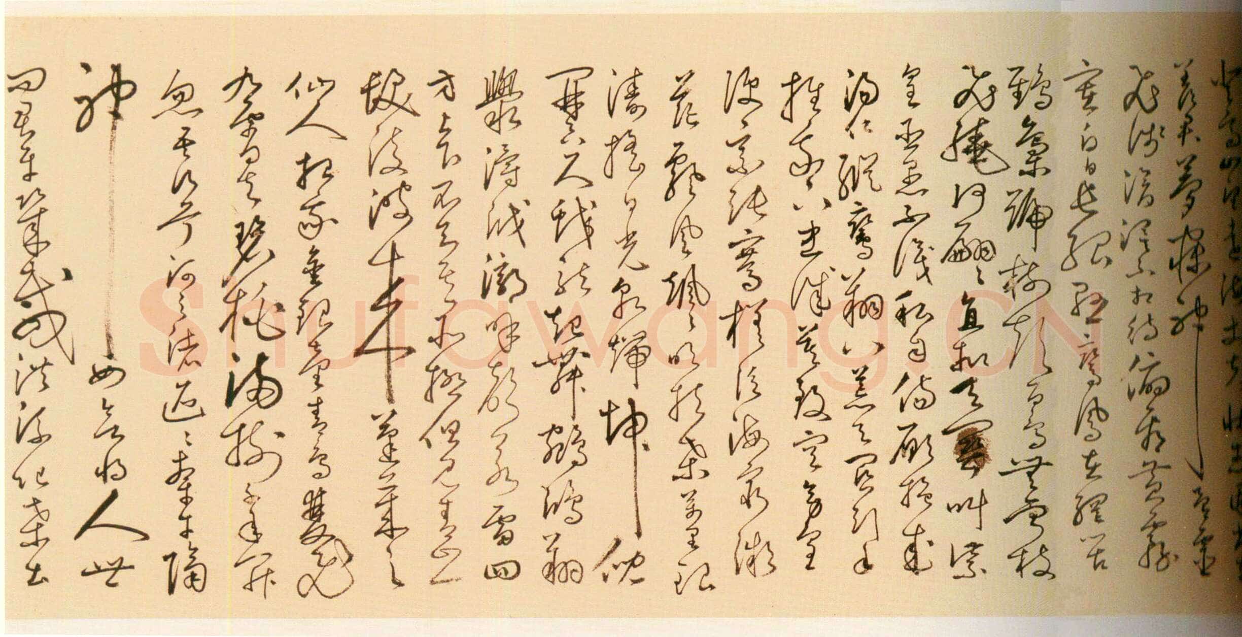 丰坊《行书诗词卷》纸本行书 31.3cm×1050.5cm 1536年 上海博物馆藏
