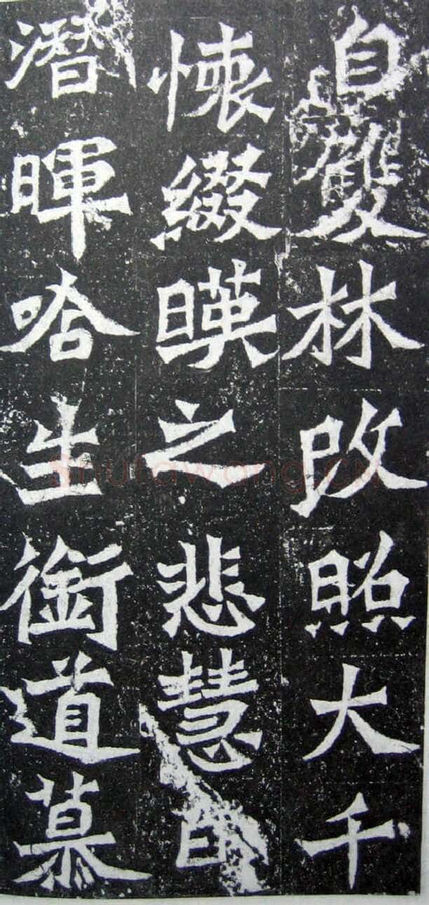 魏灵藏造像记前秦北朝碑刻碑拓,摘自前秦北朝魏灵藏薛法绍造像记