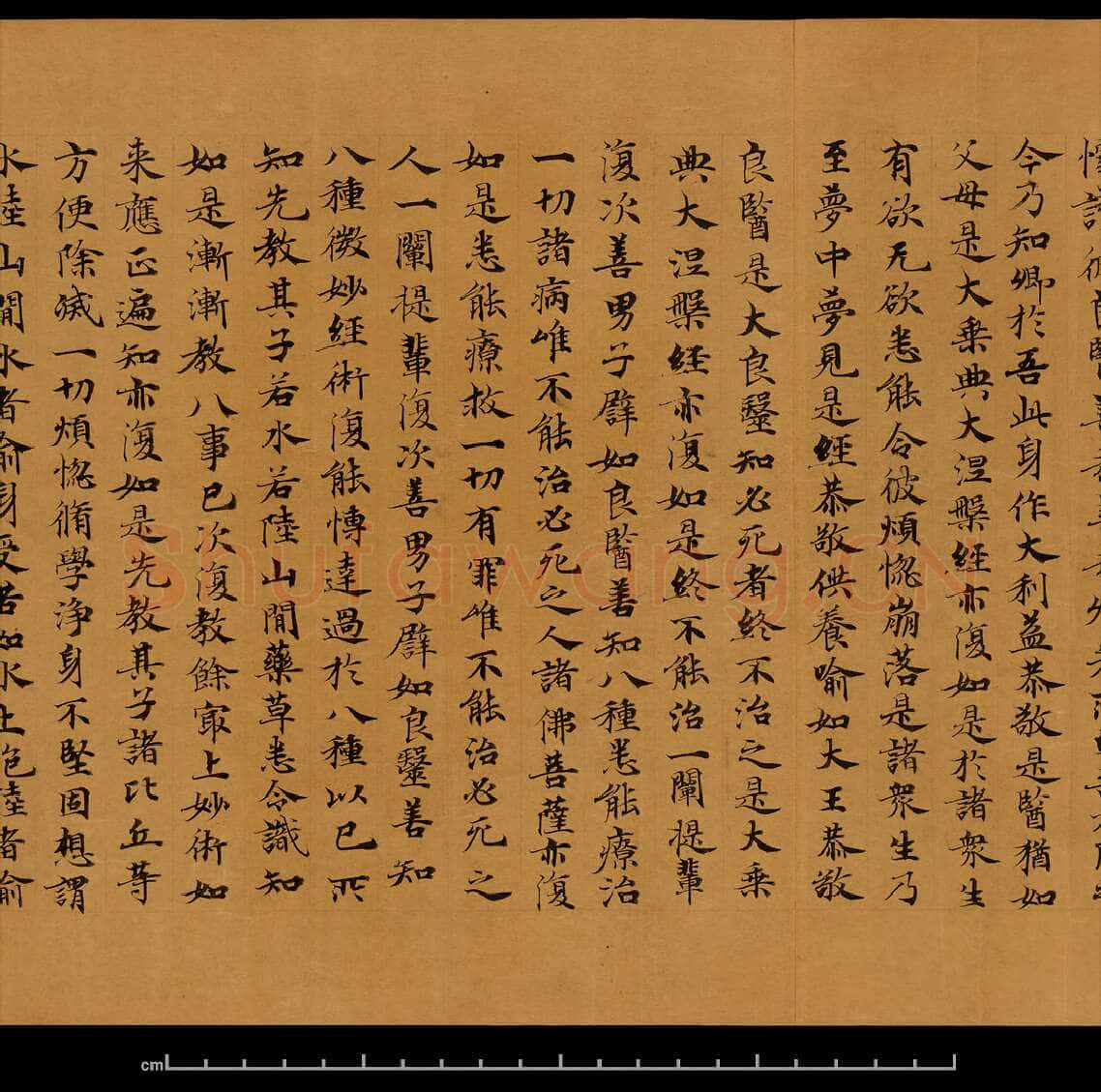 敦煌书法敦煌书法大般涅槃经,摘自东晋至北宋大般涅槃经8