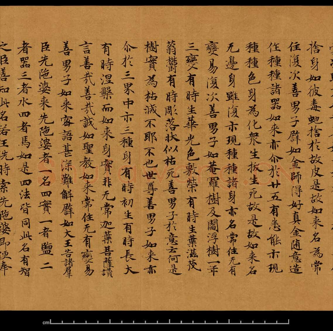 敦煌书法敦煌书法大般涅槃经,摘自东晋至北宋大般涅槃经8