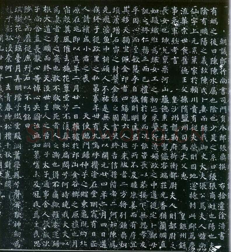 徐浩《楷书陈尚仙墓志》