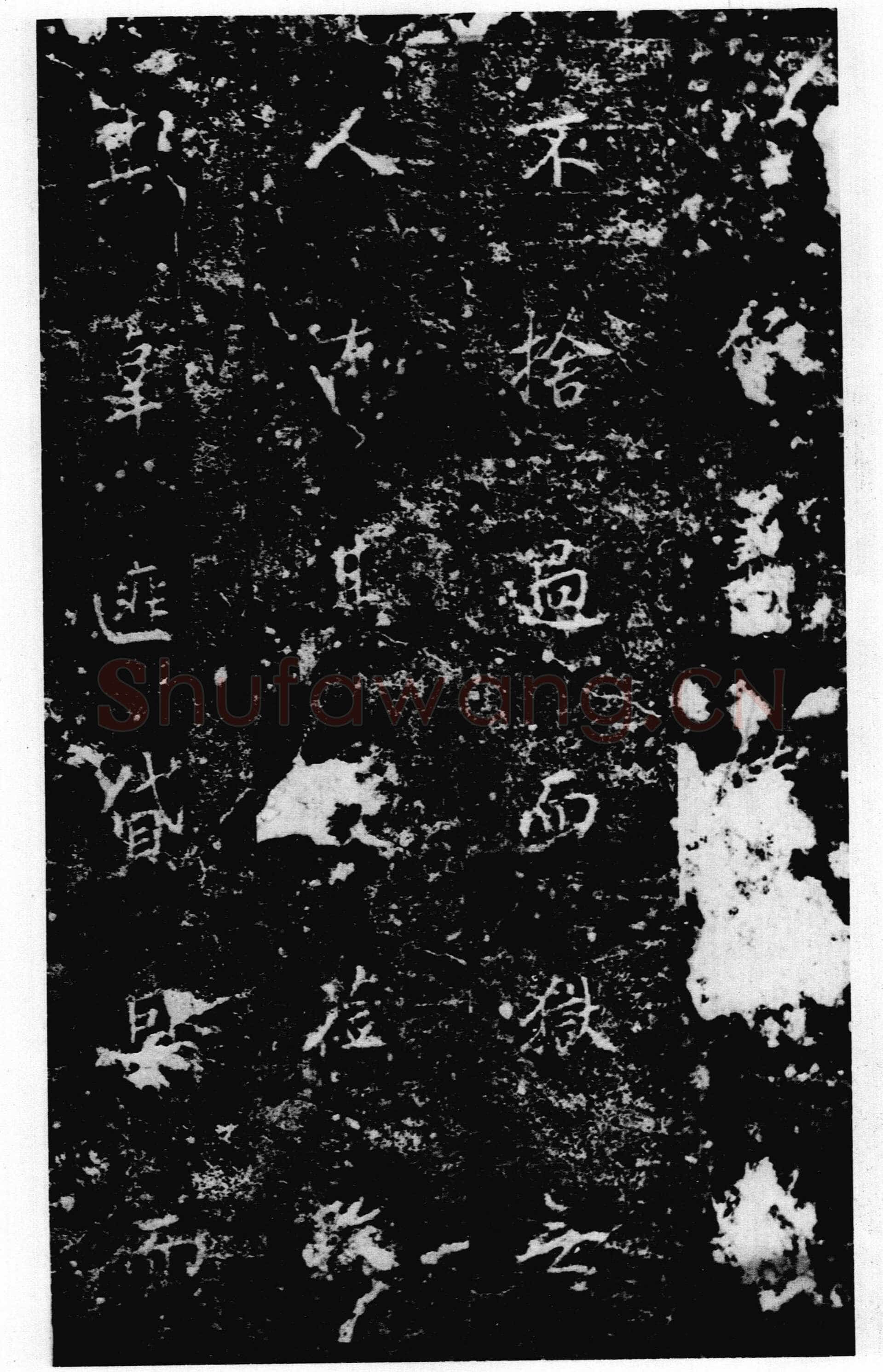 李邕《卢正道碑》墨拓 19×97cm 中国国家图书馆藏