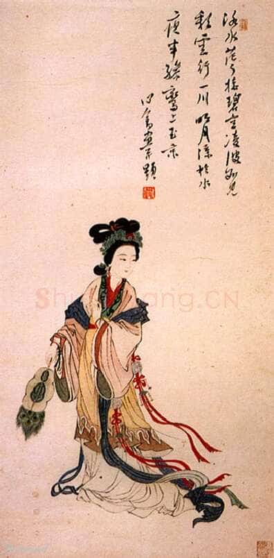 溥儒绘画《洛神图》