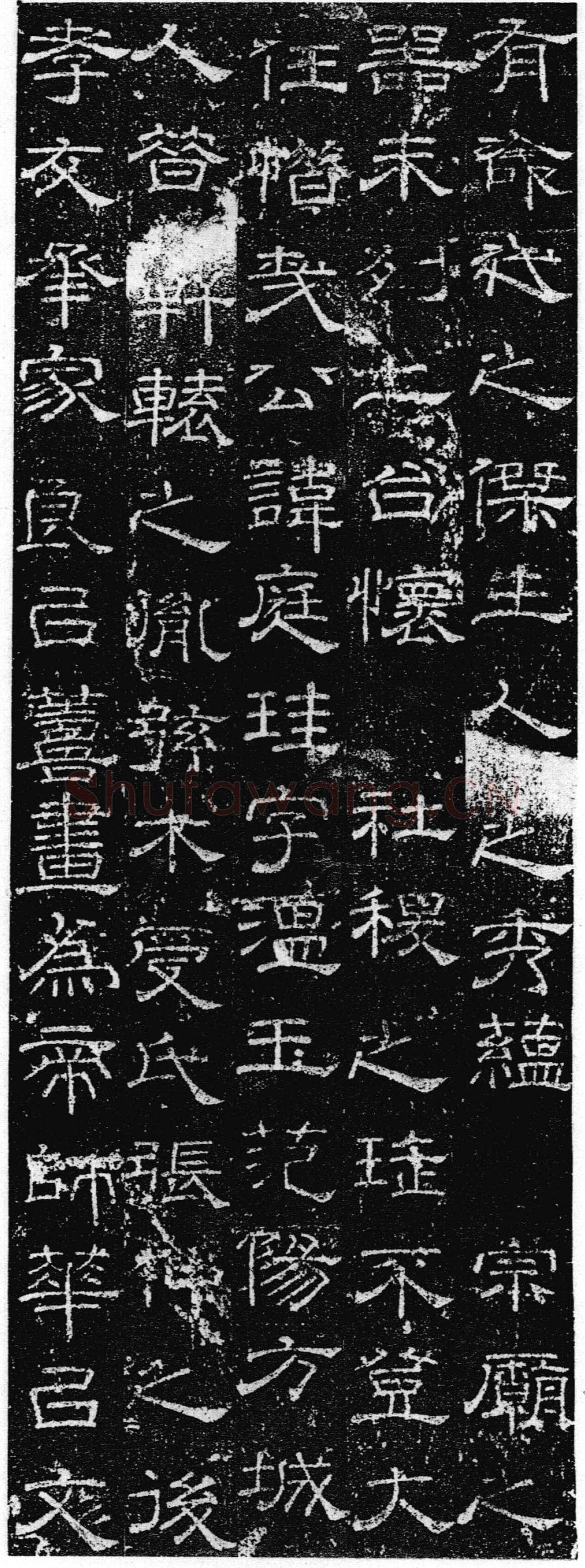 徐浩《张庭珪墓志》隶书