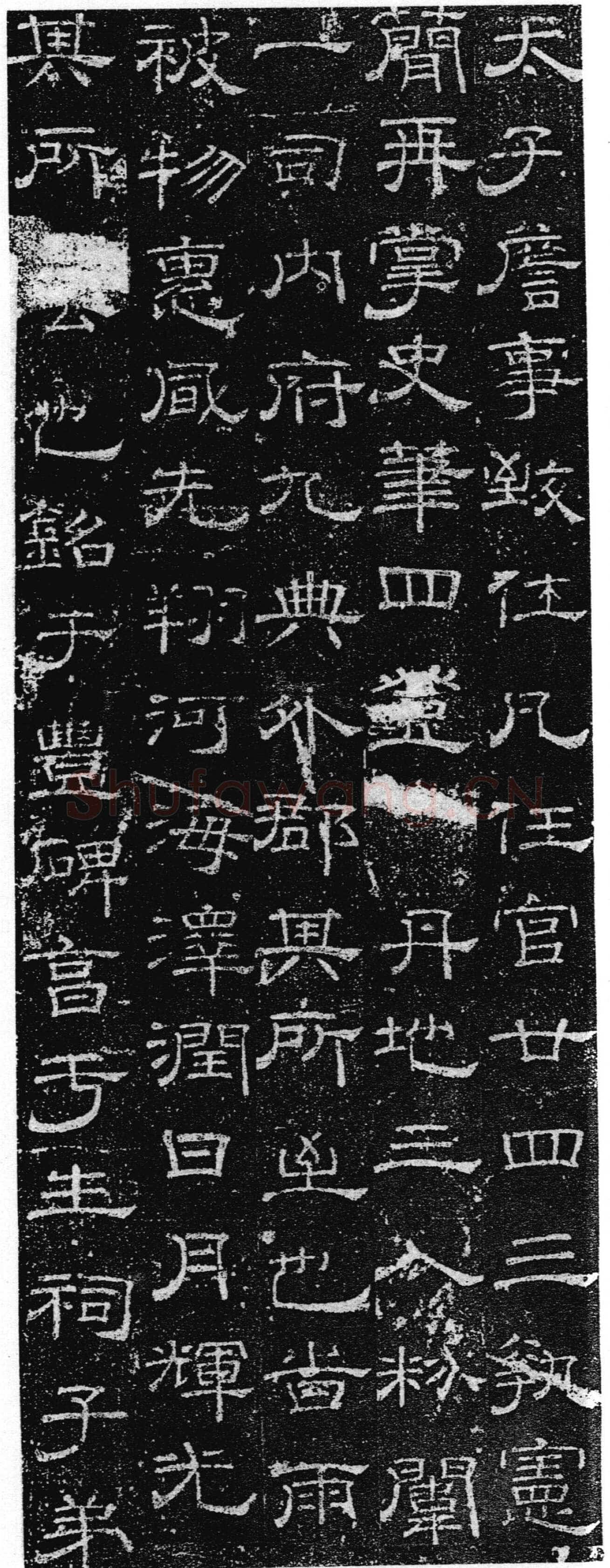 徐浩《张庭珪墓志》隶书
