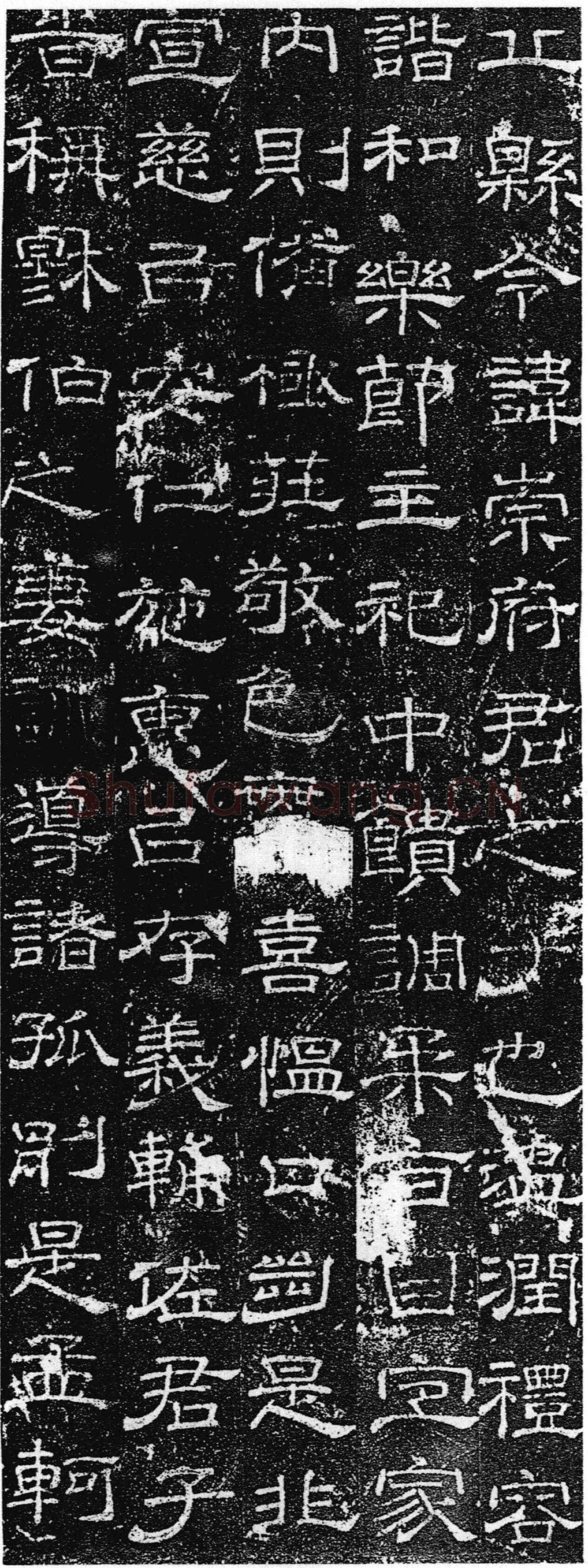 徐浩《张庭珪墓志》隶书