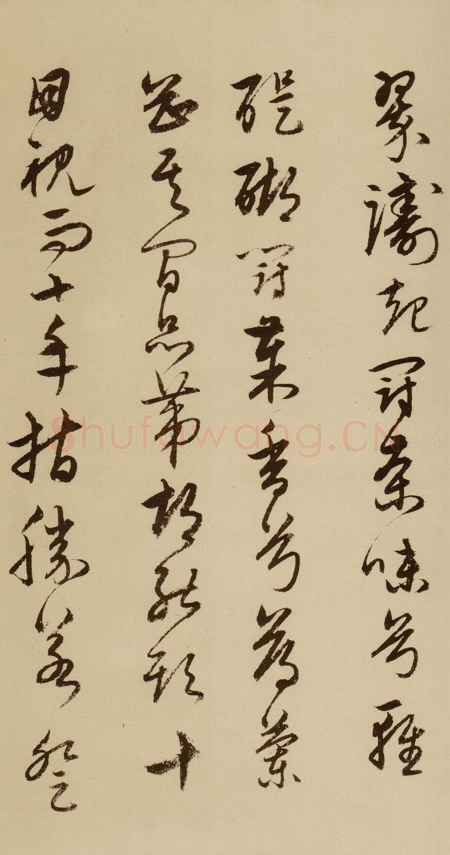 宋克《草书唐宋人诗卷》纸本 27.5×498.7cm 至正二十年(1360年)上海博物馆藏