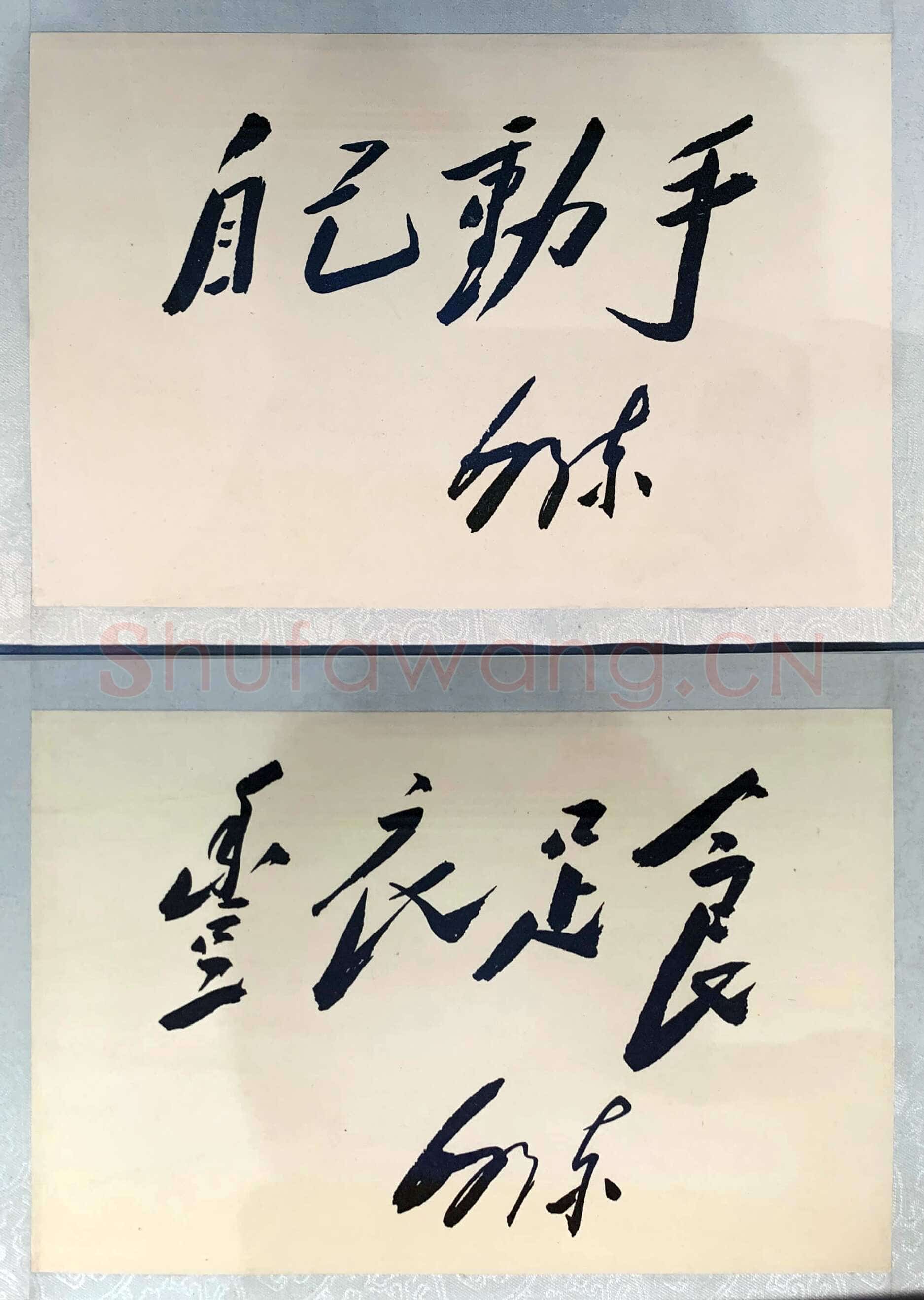 毛泽东书法作品之题词精选合集