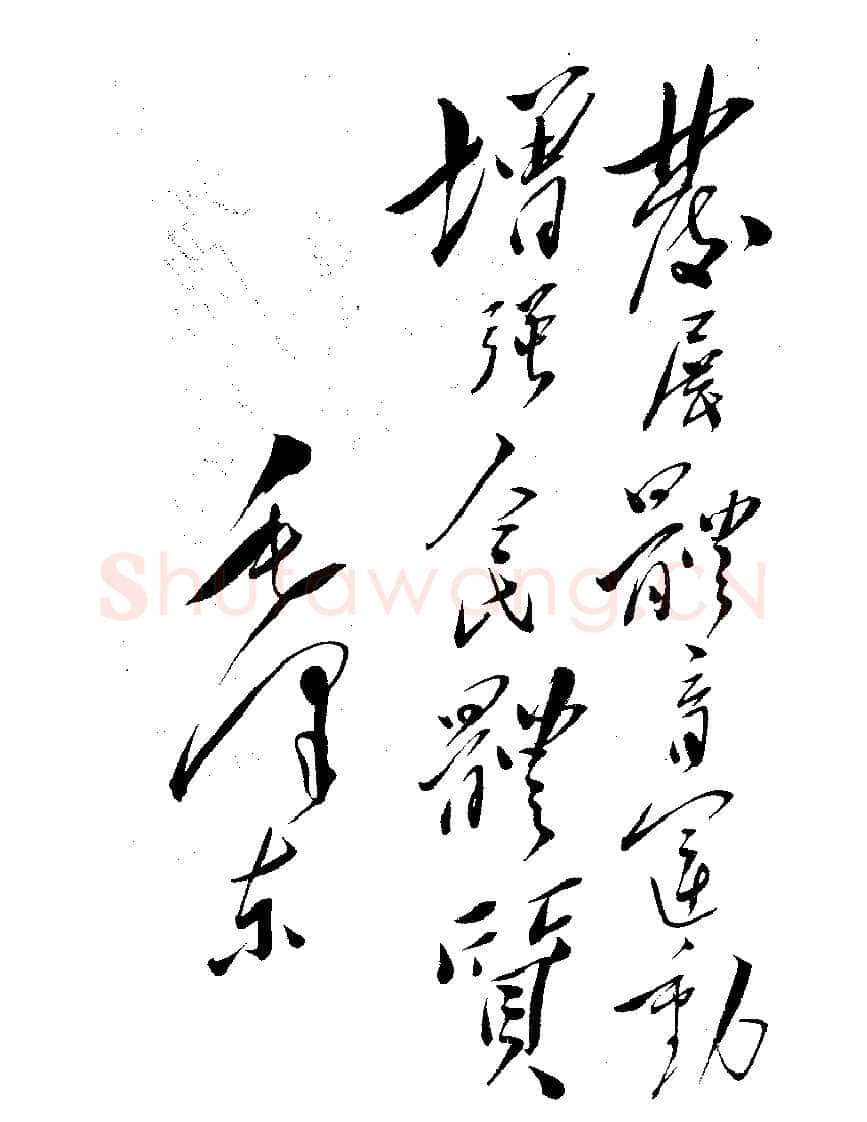 毛泽东书法作品之题词精选合集