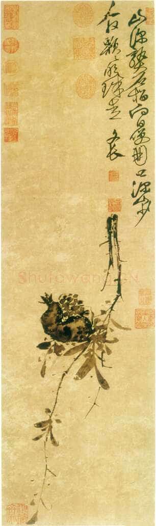 徐渭《榴实图》