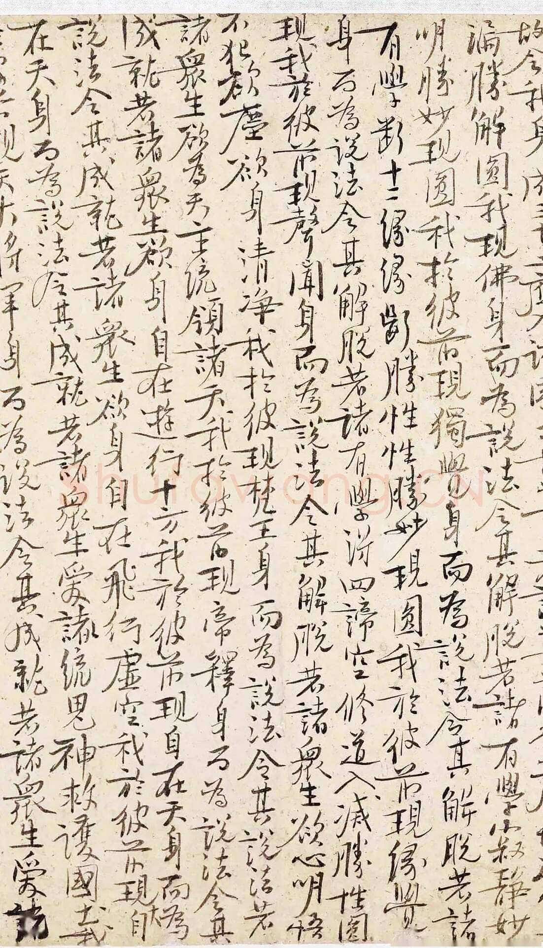 王安石《行书楞严经旨要、过从帖》