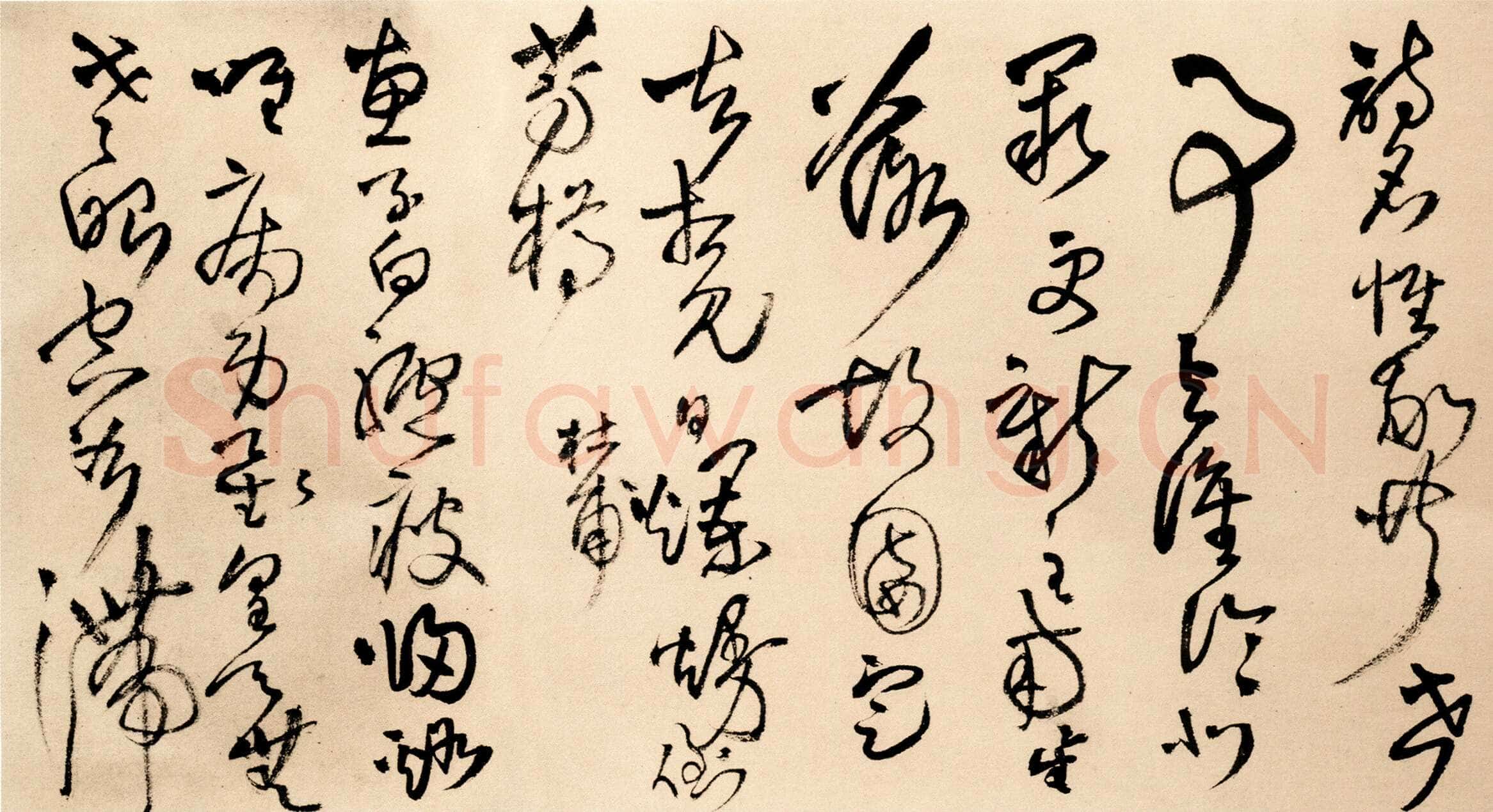 王铎《草书为葆光张老亲翁书》诗卷 清顺治七年(庚寅1650年)纵30厘米 横364.5厘米 北京故宫博物院藏