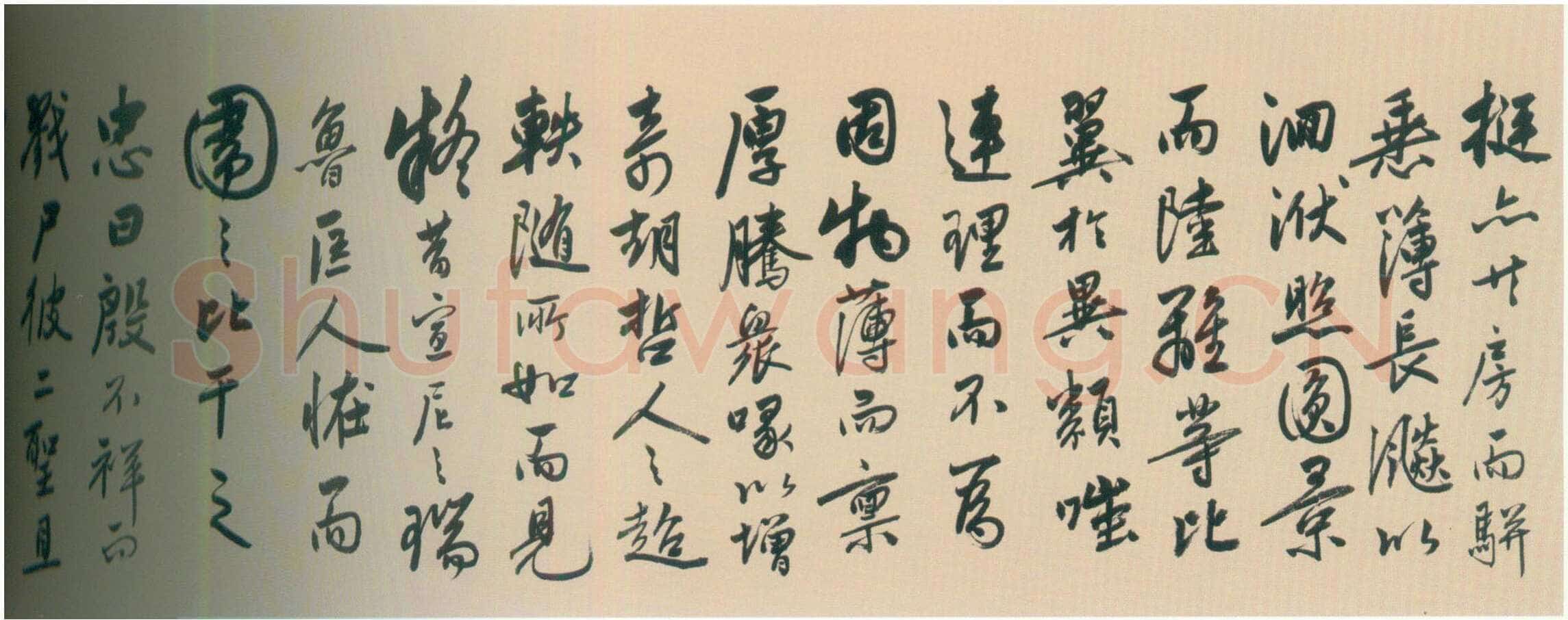 陆深《瑞麦赋卷》纸本行书 32.9×1056cm 北京故宫博物院藏