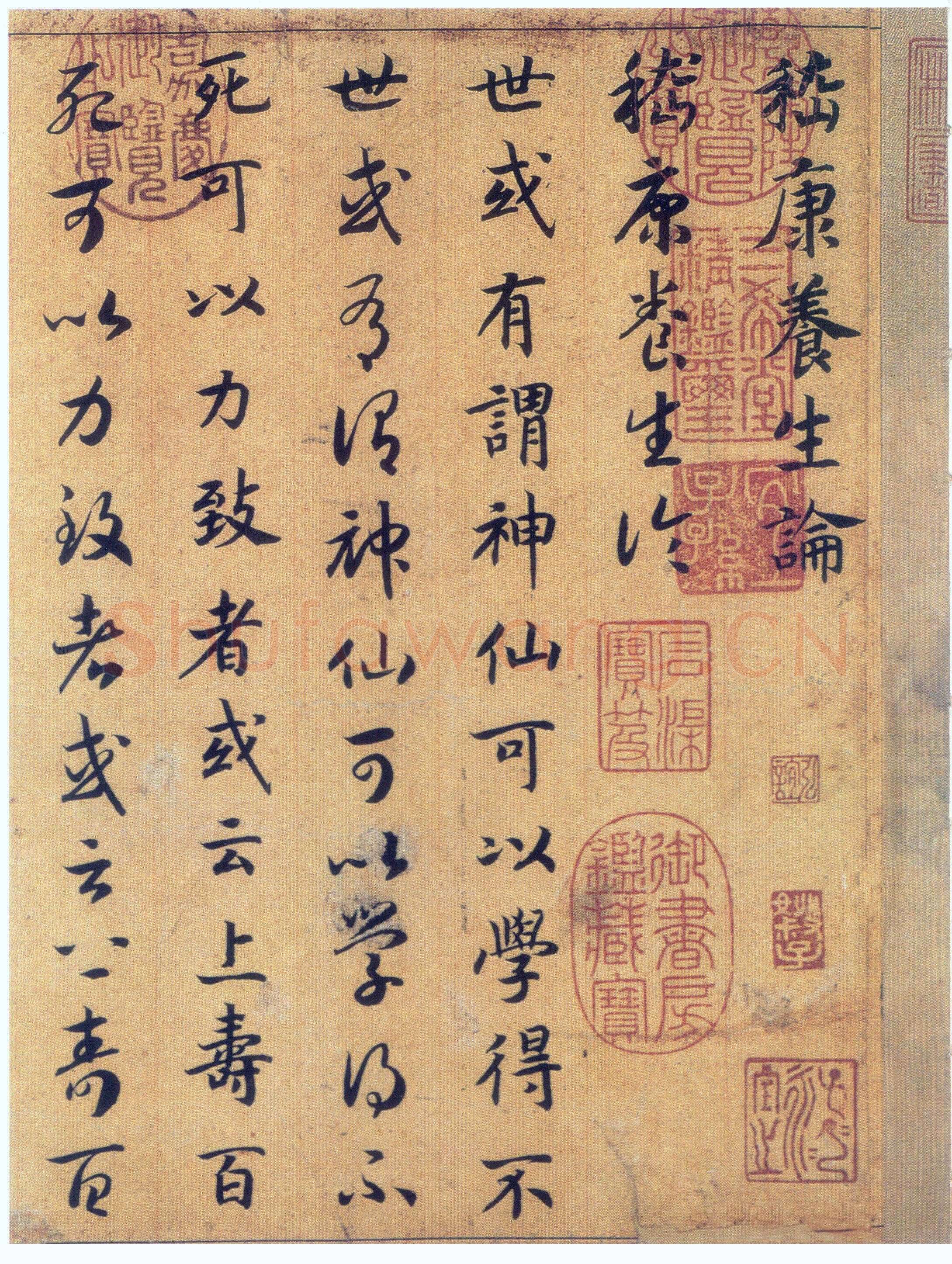 赵构《真草书养生论卷》纸本 23.5×602.8cm 上海博物馆藏