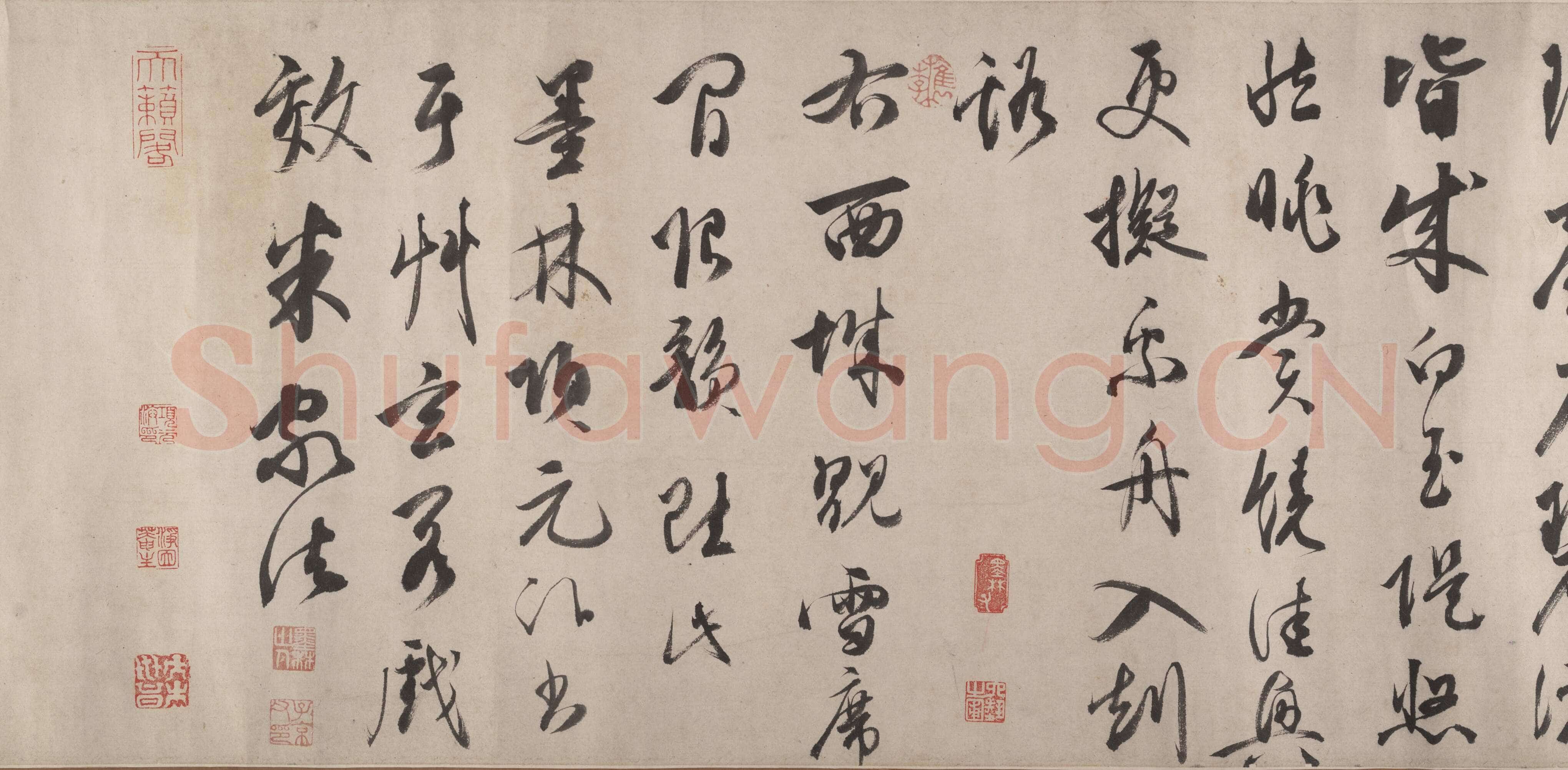 项元汴《秋江图卷》(传)纽约大都会艺术馆藏