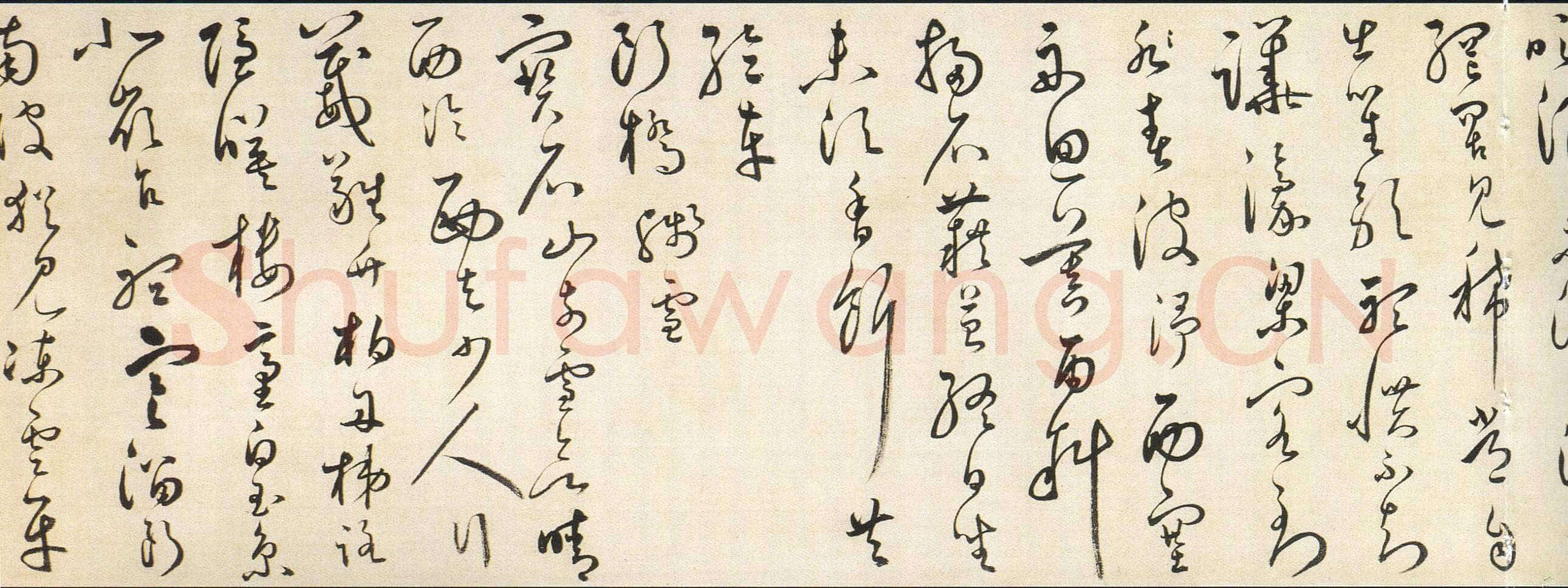 汤焕《草书西湖十景诗卷》纸本草书 22.5×474cm 浙江省博物馆藏