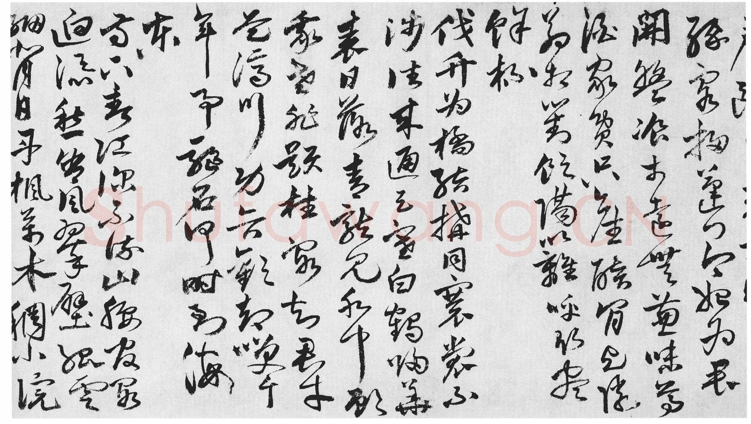 唐顺之《行草书杜甫诗卷》纸本草书 32×992cm 嘉靖甲寅(1554年)上海博物馆藏