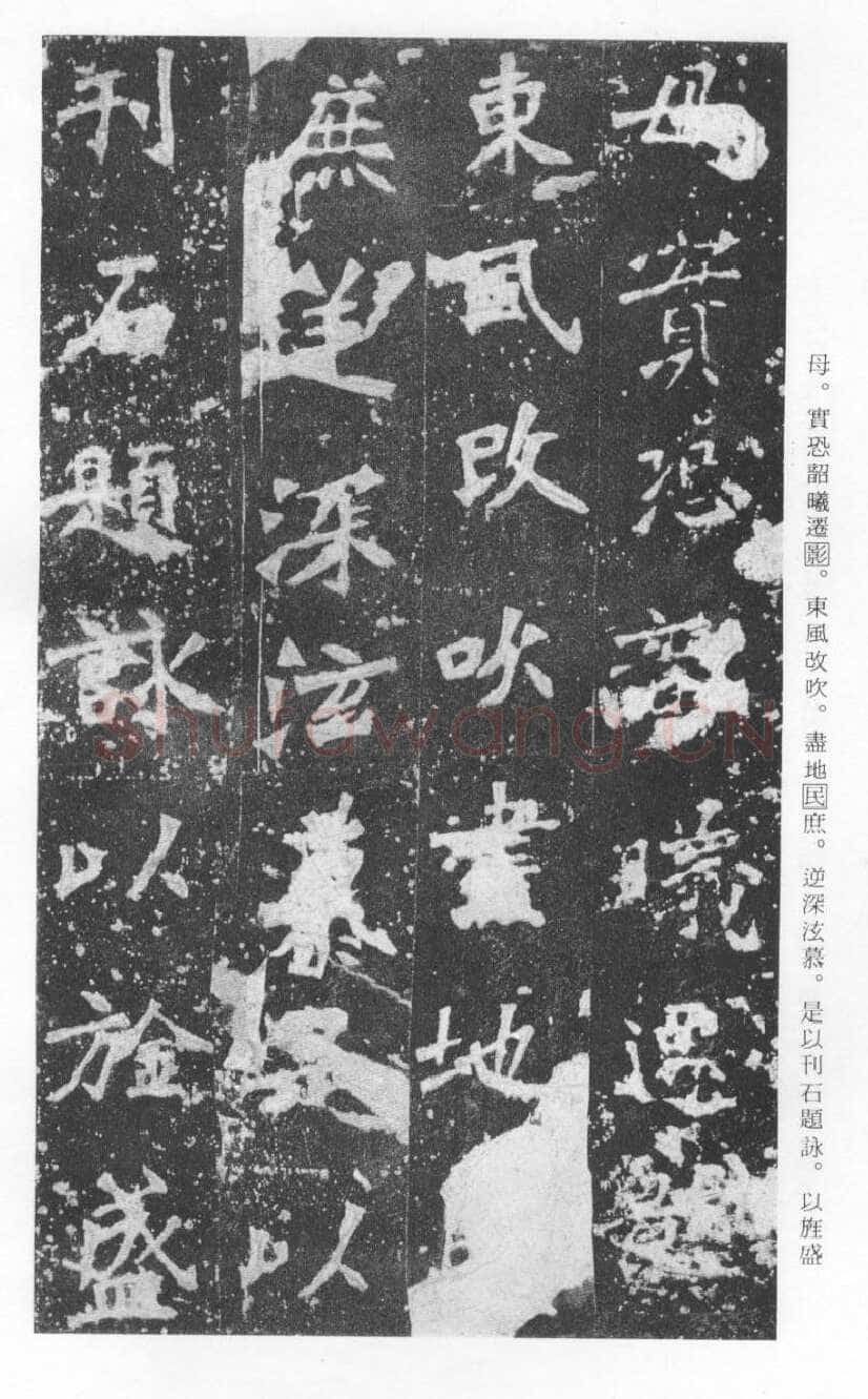 张猛龙碑前秦北朝碑刻碑拓,摘自前秦北朝张猛龙碑(全本)