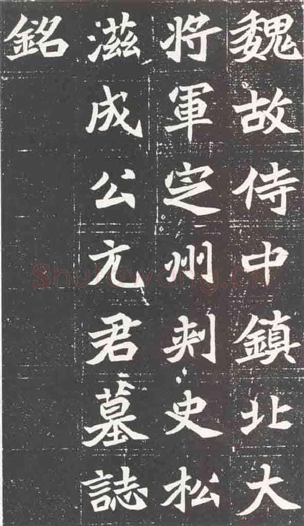 北魏元苌墓志前秦北朝碑刻碑拓,摘自前秦北朝元苌墓志(全本)