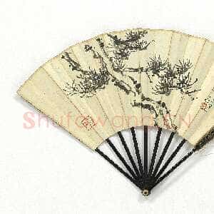 近现代曾熙《乔柯霜劲论书书画合扇》纸本 18×46.6cm 台北故宫博物院藏