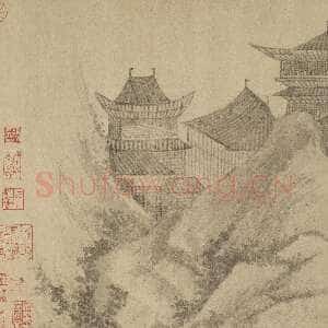 元代吴镇《渔父图卷》纸本 33×651.6cm 上海博物馆藏