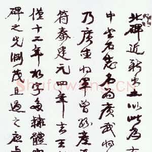 清代 康有为 行书《行书跋广武将军碑》