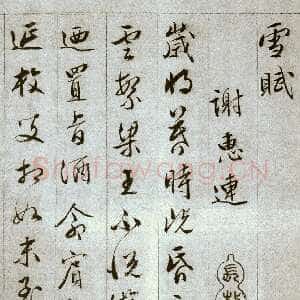 明代文彭《草书雪赋册页》13.5×20.5cm 共11页 文不全 辽宁省博物馆藏