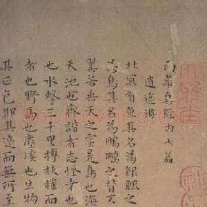 明代王宠《小楷南华真经》(疑)