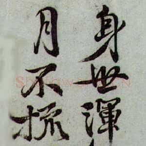明代 徐渭 行书《题画诗》