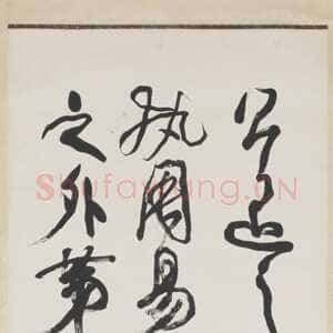 清代蒲华《草书王禹偁黄冈竹楼记轴》纸本草书 180×47cm 台北故宫博物院藏