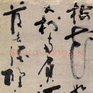 明代陈献章《梅花诗轴》纸本 125.3×50.7cm 广东省博物馆藏