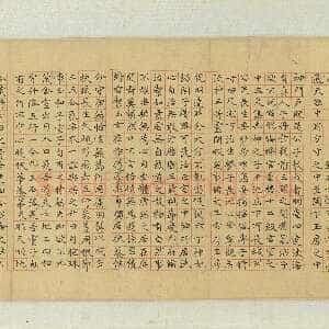 明代祝允明《临黄庭经卷》纸本楷书 21.3×73.3cm 台北故宫博物院藏