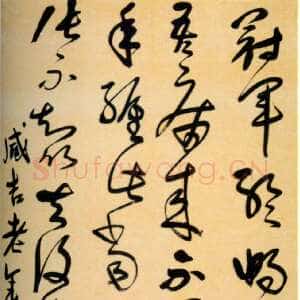 清代宋曹《临古帖草书轴》纸本草书 224.3×79.8cm 南京博物院藏