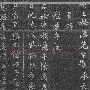 明代张瑞图《承天寺十奇诗》墨拓