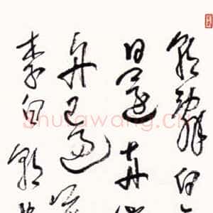 近现代林散之书法作品《草书李白朝发白帝城》1965年作 南京林散之书法作品纪念馆藏